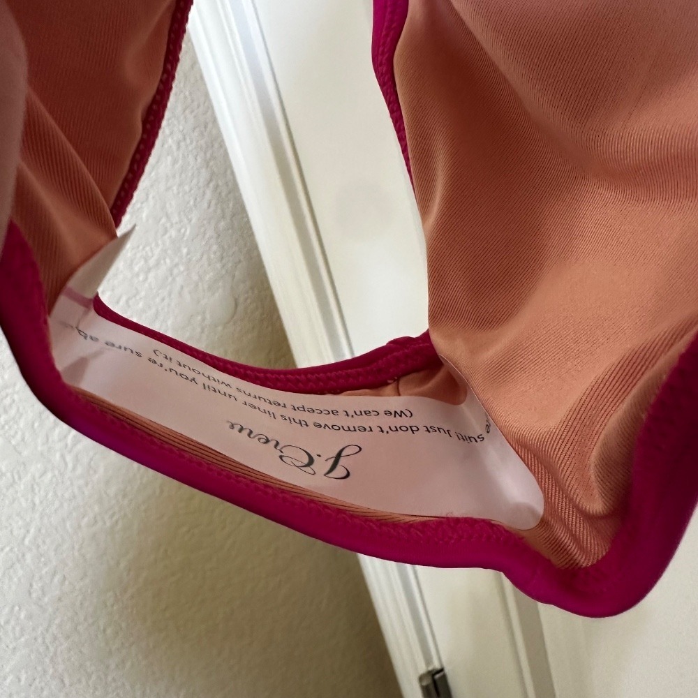 J. Crew Bikini Bottoms Hot Pink Classic Swim Suit Low Rise Size S - Picture 5 of 6